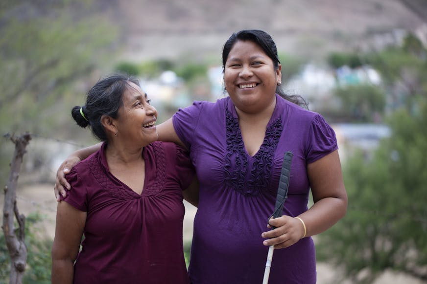 Claudia uit Guatemala met haar moeder