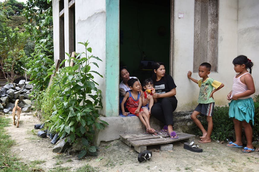 Moses voor zijn huis