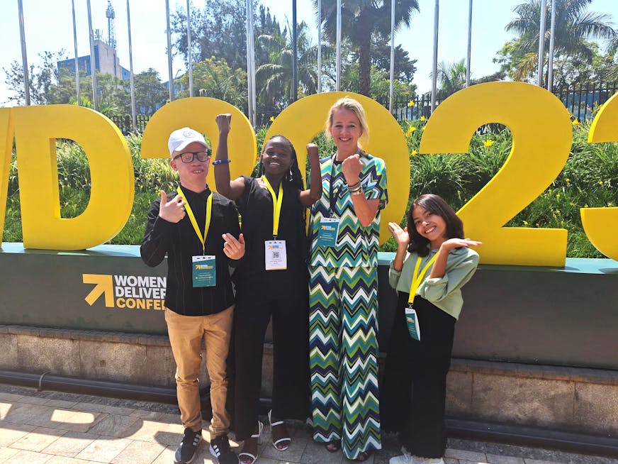 Prinses Mabel ontmoet Youth Counsil op Women Deliver 2023