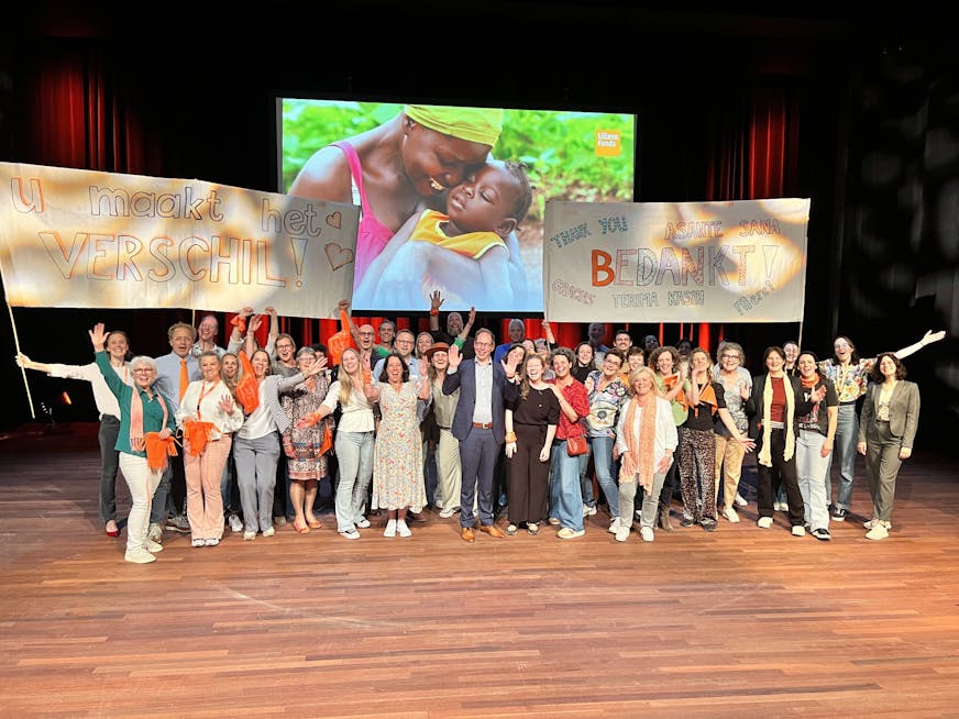 Liliane Fonds medewerkers bedankt donateurs